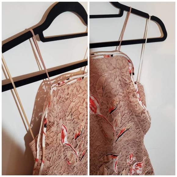 Sachin + Babi SPRING 2017 READY-TO-WEAR Romantic Pink Floral & Lace Dress - Picture 5 of 16